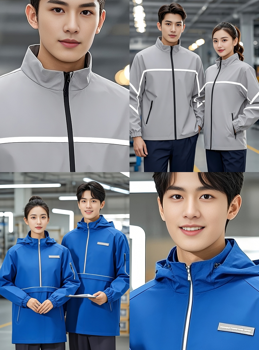 時尚款企業團隊工作服定制款，員工制服，商務夾克，T恤襯衫工作服