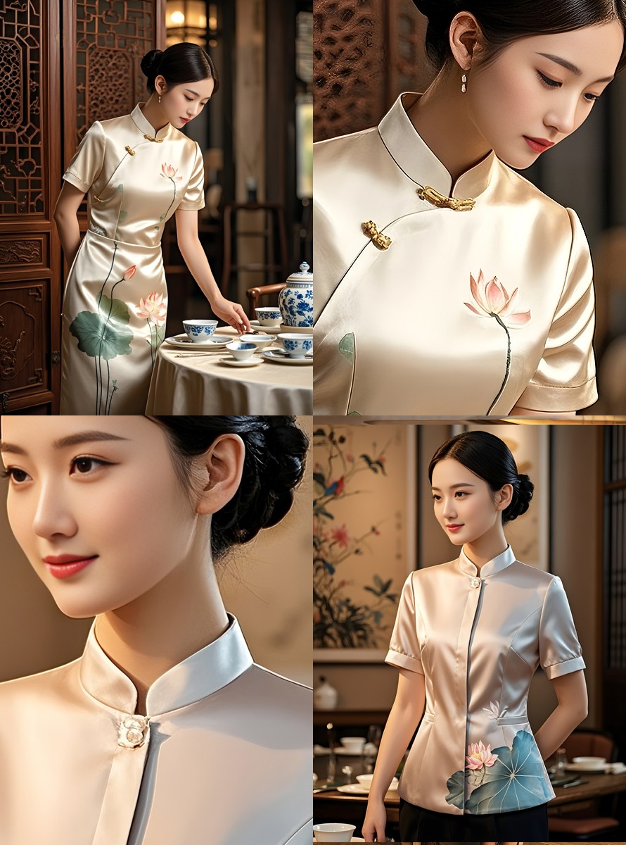 新國風美學制服-酒店中式餐廳服務員工作服文化符號解碼圖鑒