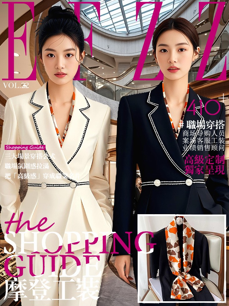 EFZZ時尚導購銷售職業套裝設計畫冊：職場穿搭全場景制服圖鑒