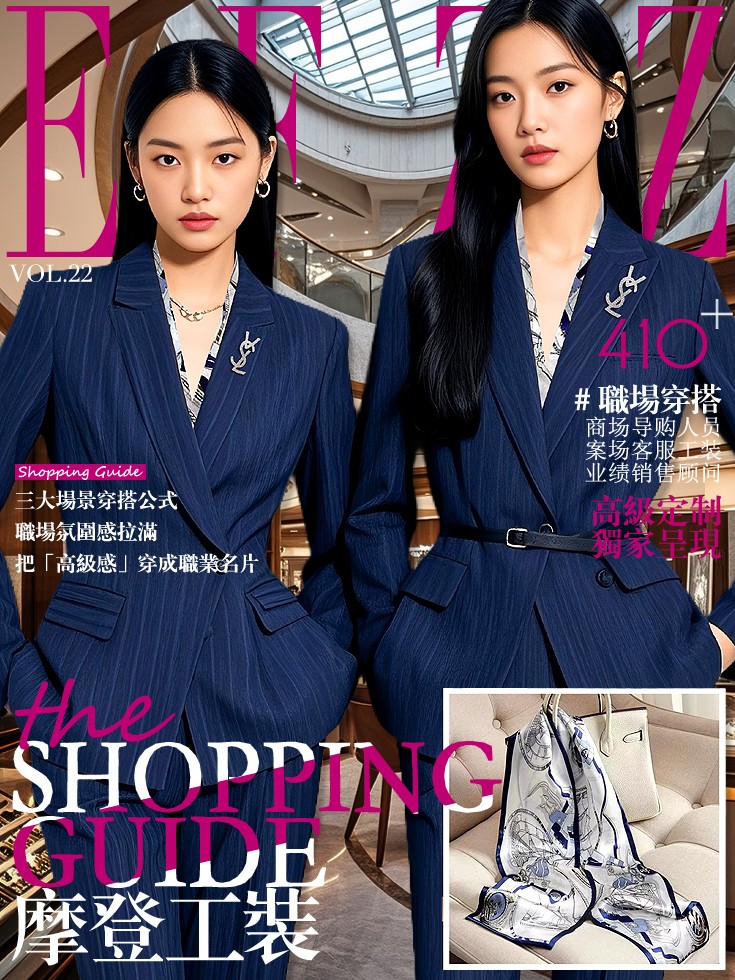 EFZZ時尚導購銷售職業套裝設計畫冊：職場穿搭全場景制服圖鑒