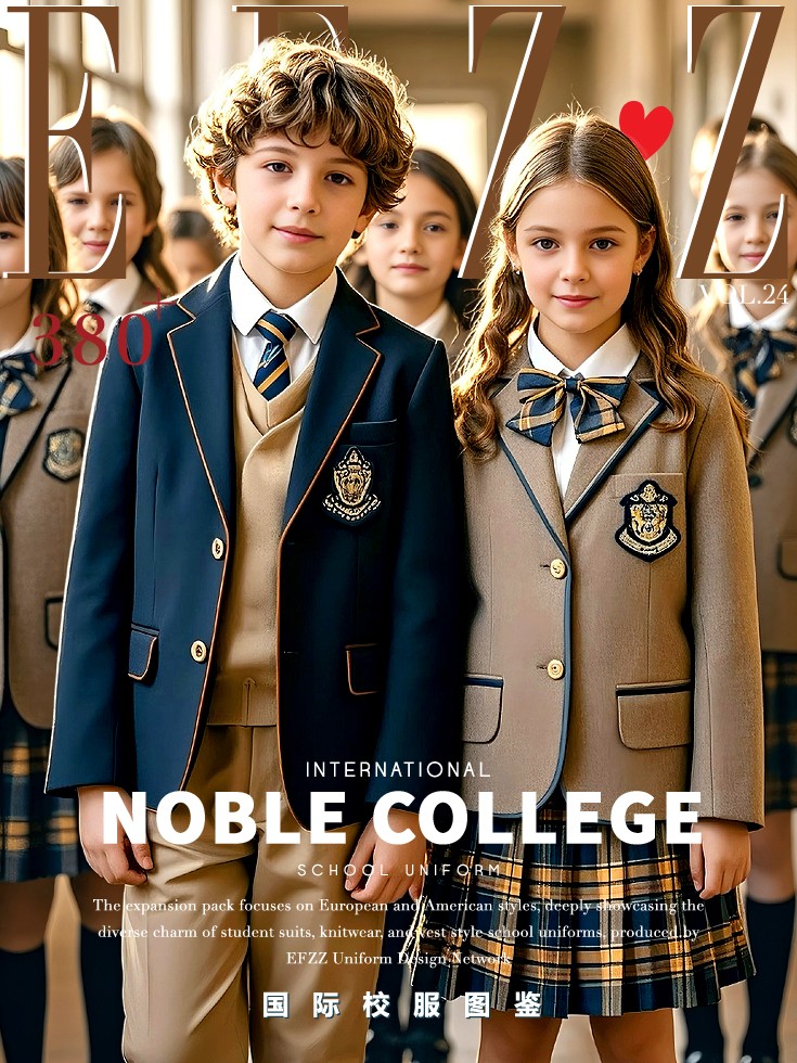 打造校園時尚標桿，國際學校校服定制款式圖資料片