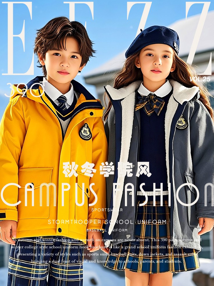 秋冬學院風校服典藏畫冊，秋冬校服設計，秋冬校服定制