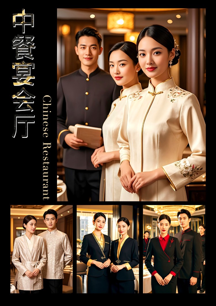 EFZZ國(guó)際酒店秋冬制服，酒店人工作服定制圖