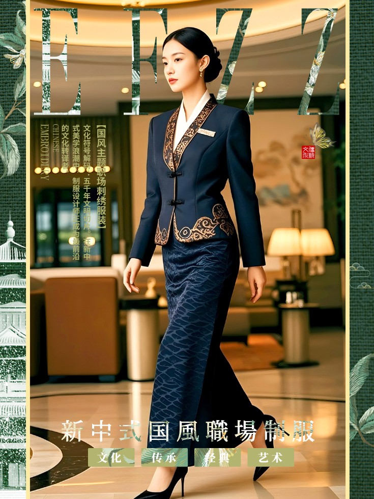 傳統元素現代化：新中式國風職場工作服圖鑒二