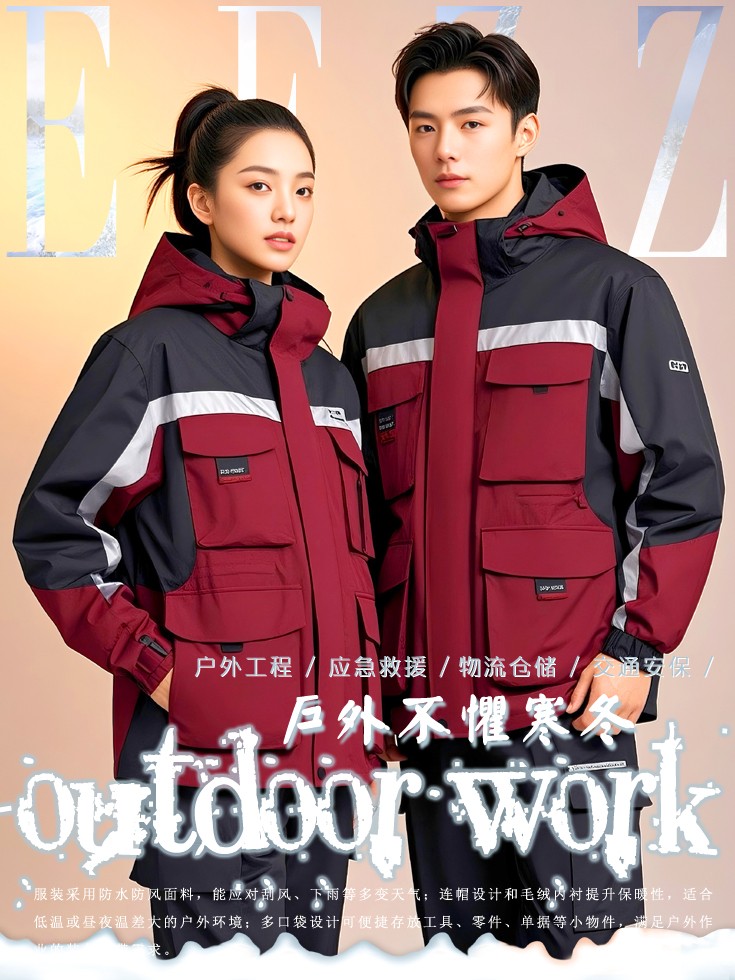 戶外作業工裝圖鑒：抗風防水保暖工作服場景化方案