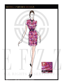 星級酒店中餐廳女領班制服設計圖129