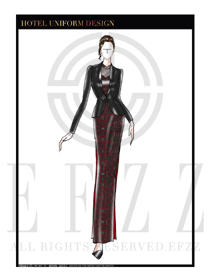 酒店餐廳領班制服設計圖132