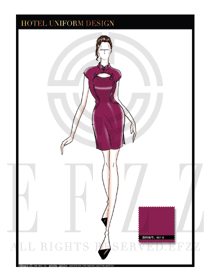 星級酒店中餐廳女領(lǐng)班制服設(shè)計(jì)圖141