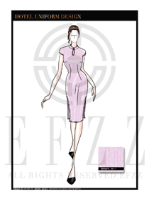 星級酒店中餐廳女領班制服設計圖144