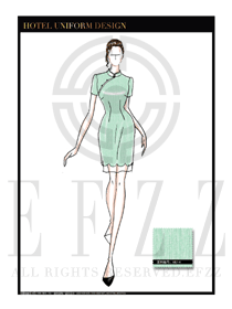 星級酒店中餐廳女領(lǐng)班制服設(shè)計圖150