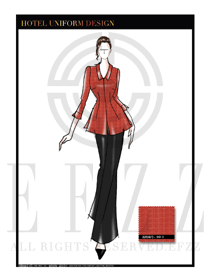 酒店餐廳領班制服設計圖159