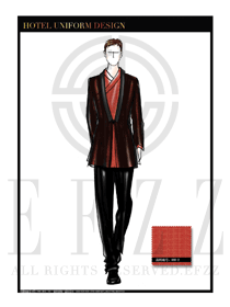 星級酒店中餐廳男領班制服設計圖160