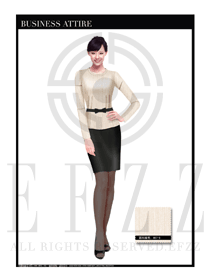 女時尚OL職業裝設計圖1081
