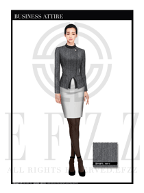 女時尚OL職業裝設計圖1107