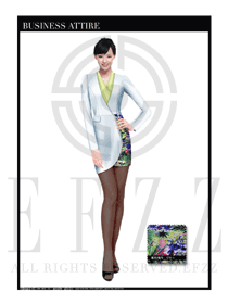 女時(shí)尚OL職業(yè)裝設(shè)計(jì)圖1120