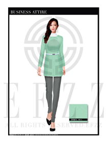 女時尚OL職業裝設計圖1137