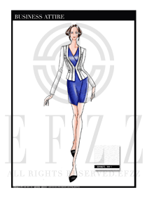 女時尚OL職業(yè)裝設(shè)計圖1149