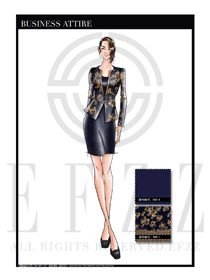 女時(shí)尚OL職業(yè)裝設(shè)計(jì)圖1159