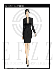 女時尚OL職業裝設計圖1163