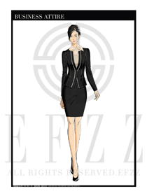 女時尚OL職業裝設計圖1165