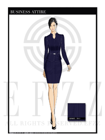 女時尚OL職業裝設計圖1174