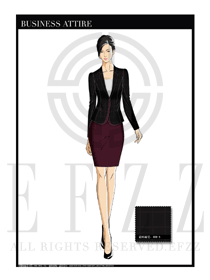 女時(shí)尚OL職業(yè)裝設(shè)計(jì)圖1177