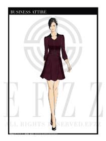 女時尚OL職業(yè)裝設(shè)計(jì)圖1179