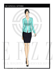女時尚OL職業(yè)裝設(shè)計(jì)圖1196