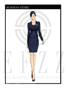 女時尚OL職業裝設計圖1199