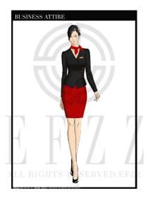 女時尚OL職業裝設計圖1202