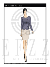 女時尚OL職業裝設計圖1211