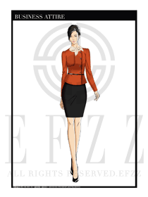 女時尚OL職業裝設計圖1215
