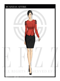 女時尚OL職業裝設計圖1218