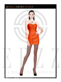 夜總會DJ包房公主服設計圖749