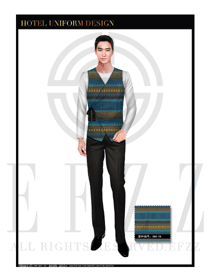 養生休閑會所服務生制服設計圖560