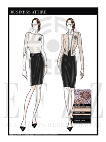 女時尚OL職業裝設計圖1232