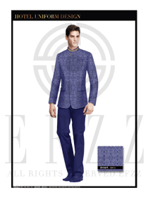 藍(lán)色祥云酒店經(jīng)理職業(yè)裝款式圖426