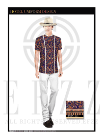 時尚民族風情酒店門童服裝款式圖1104