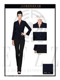 藏藍(lán)色珠寶營業(yè)員職業(yè)裝服務(wù)員制服設(shè)計圖1440