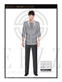 灰色男款水區(qū)更衣服務(wù)員制服設(shè)計圖213