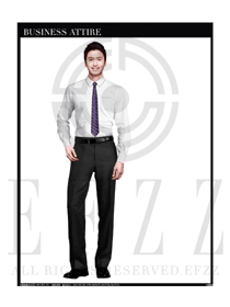 時(shí)尚經(jīng)典白色男款職業(yè)裝長(zhǎng)袖襯衫款式設(shè)計(jì)圖264