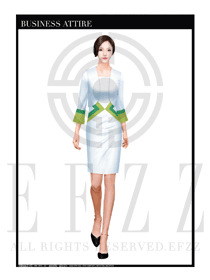 白色顯氣質女款按摩技師款式設計圖1365