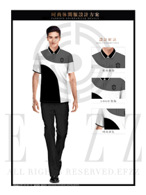 原創設計短袖男職業裝T恤服裝款式圖104