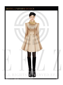 女職業裝OL大衣設計圖162