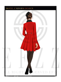 女職業裝OL大衣設計圖163