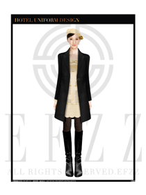 女職業裝OL大衣設計圖167