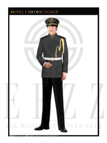 時(shí)尚深灰色長袖男款獵裝保安服設(shè)計(jì)圖292