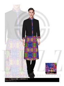 時尚長袖男款廚師服款式設計圖275