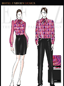 原創制服設計男女款夜總會KTV服務員服裝款式圖603
