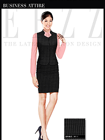 時尚黑色女職業裝馬夾服裝款式圖329